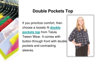 Double Pockets Top