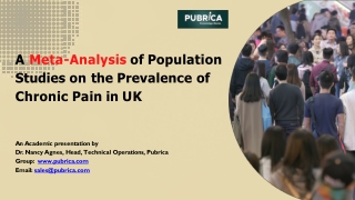Meta-Analysis of population studies on the prevalence of chronic pain in UK – Pubrica