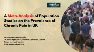Meta-Analysis of population studies on the prevalence of chronic pain in UK – Pubrica