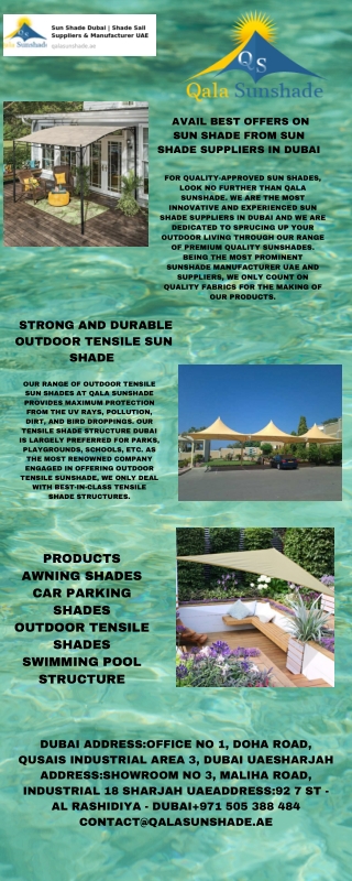 Sun Shade  in Dubai
