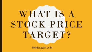 What is a stock price target