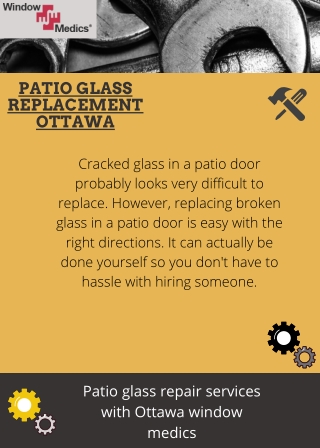 patio glass replacement services - Ottawa Window Medics