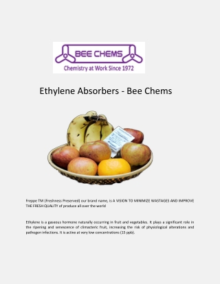 Ethylene Absorbers - Bee Chems