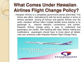 How to Change Hawaiian Airlines Flight