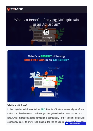 What’s a Benefit of having Multiple Ads in an Ad Group?