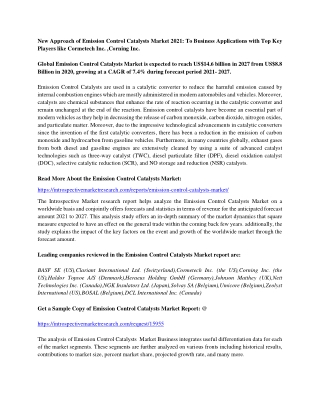 Global Emission Control Catalysts Market