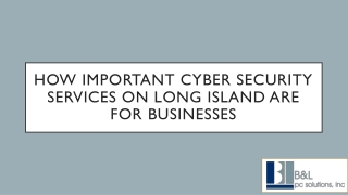 How Important Cyber Security Services on Long Island are for Businesses