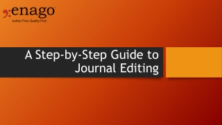 Step-by-Step Guide to Journal Editing