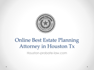 Online Best Estate Planning Attorney in Houston Tx