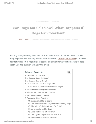 Can Dogs Eat Coleslaw_ What Happens If Dogs Eat Coleslaw_