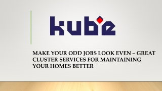 Make Your Odd Jobs Look Even