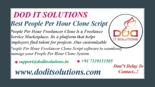 People Per Hour Clone Script - Readymade Clone Script