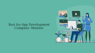Best Ios App Development Company-Maintec