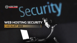 Web Hosting Security Checklist 2022 | How to Secure Website?