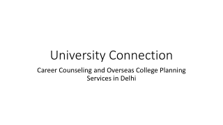 Get admissions abroad with University connection