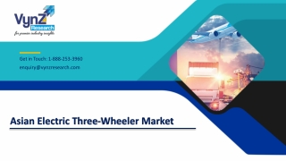 Asia Electric Three-wheeler Market – Analysis and Forecast (2021-2027)