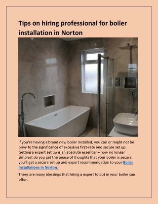 Get the best Gas Engineer in Norton