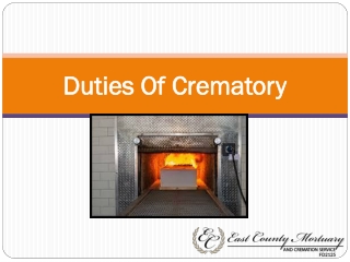 Duties Of Crematory