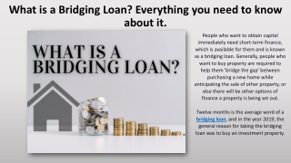 What is a Bridging Loan Everything you need to know about it