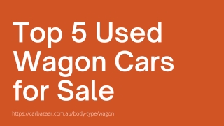 Top 5 Wagon Cars for Sale