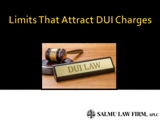 Limits That Attract DUI Charges