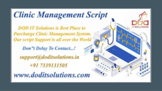 Clinic Management Script - Readymade Clone Script