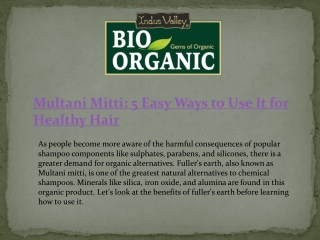 Multani Mitti 5 Easy Ways to Use It for Healthy Hair