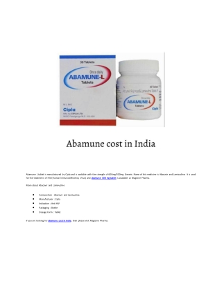abamune 300 mg tablet