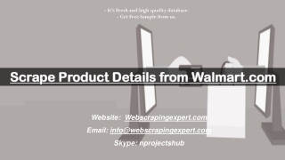 Scrape Product Details from Walmart.com