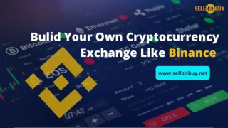 Binance Clone Script - Sellbitbuy