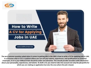 How to Write a CV for Applying Jobs in UAE