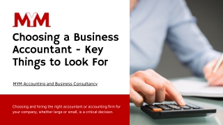 Choosing a Business Accountant – Key Things to Look For