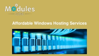 India's Best Windows Shared Hosting - ModulesZone
