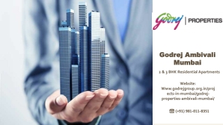 Godrej properties Ambivali Mumbai