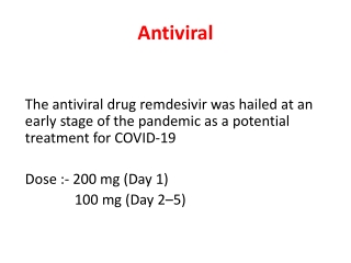 Antiviral For COVID-19 Suggested by Best Pulmonologist in Jaipur Dr. Nishtha Singh