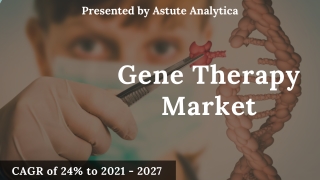 Gene Therapy Market size, share, growth report explores industry trends
