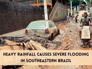 Heavy rainfall causes severe flooding in southeastern Brazil