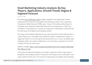 Email Marketing Industry - Software to Remain Strong till 2025