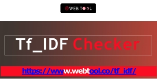What is TF_IDF and its benefits in SEO - Web Tool