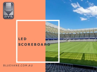 Buy Now HD Quality Led Scoreboard from Blue Vane