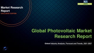 Photovoltaic Market worth USD 48.6 billion by 2027