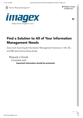 Document Scanning and Information Management Reston VA