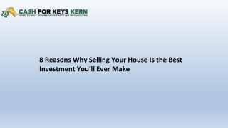 8 Reasons Why Selling Your House Is the Best Investment You%u2019ll Ever Make