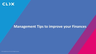 Management Tips to improve your Finances