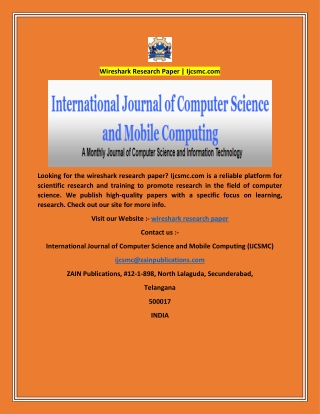Wireshark Research Paper