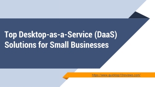 Top Desktop-as-a-Service (DaaS) Solutions for Small Businesses