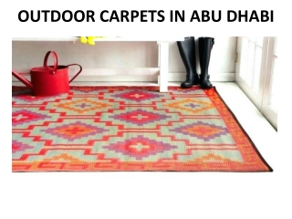 OUTDOOR CARPETS IN ABU DHABI