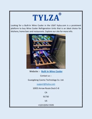 Built in Wine Cooler | Itylza.com