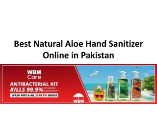 Best Natural Aloe Hand Sanitizer Online in Pakistan