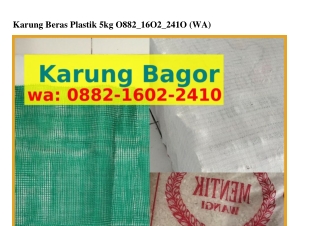 Karung Beras Plastik 5kg Ö882•I6Ö2•2ㄐIÖ{WA}